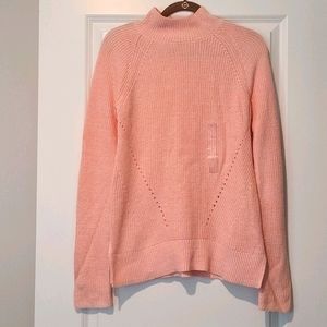 NWT‎ GAP light pink high neck sweater